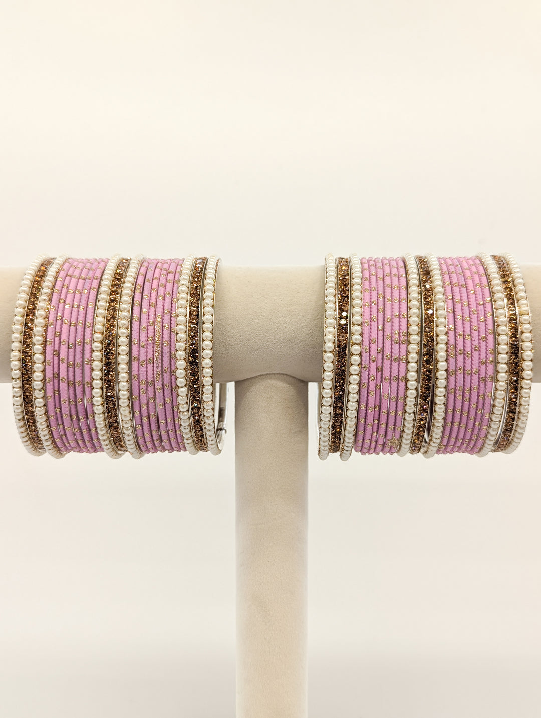 Naisha Stones Bangles  - 2 HAND SET