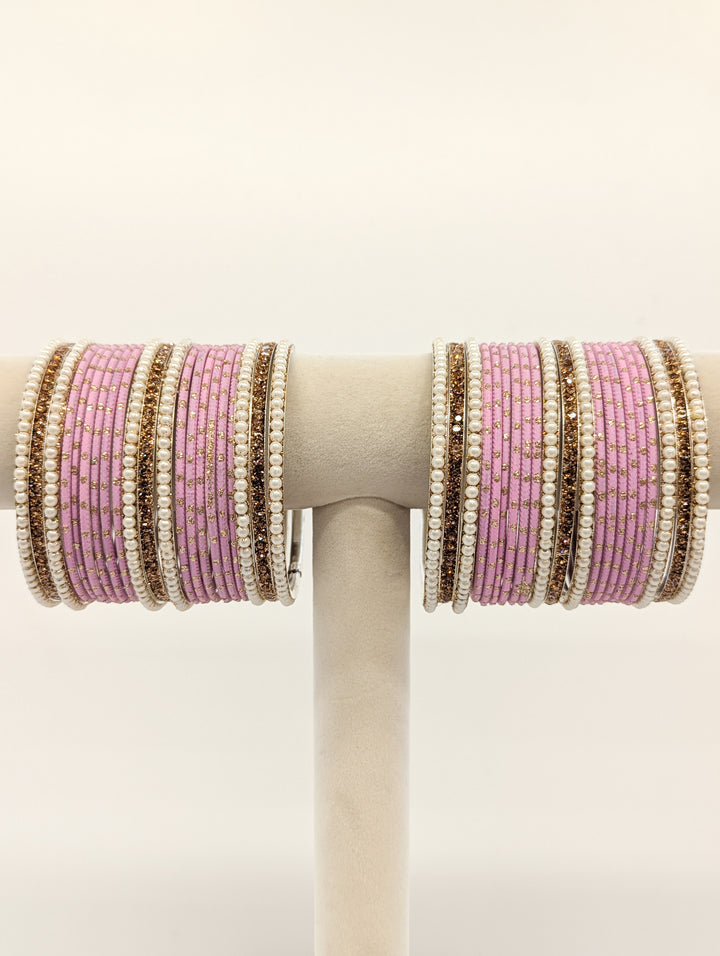 Naisha Stones Bangles  - 2 HAND SET