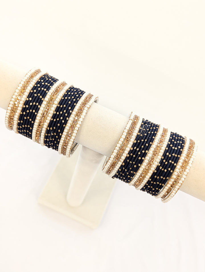 Riya Stones Bangles  - 2 HAND SET