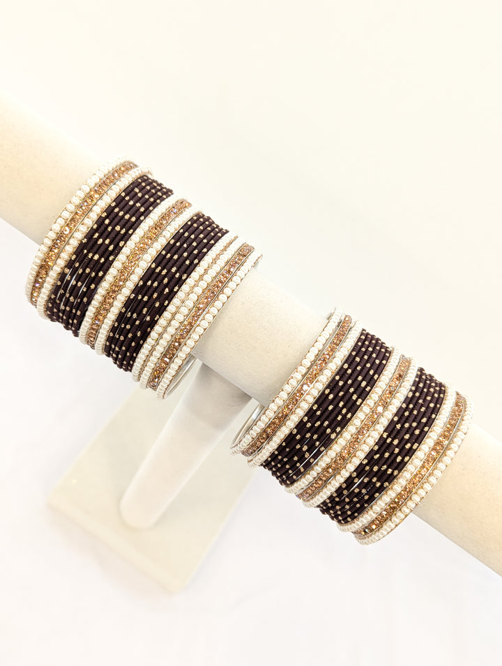 Sanaya Stones Bangles  - 2 HAND SET