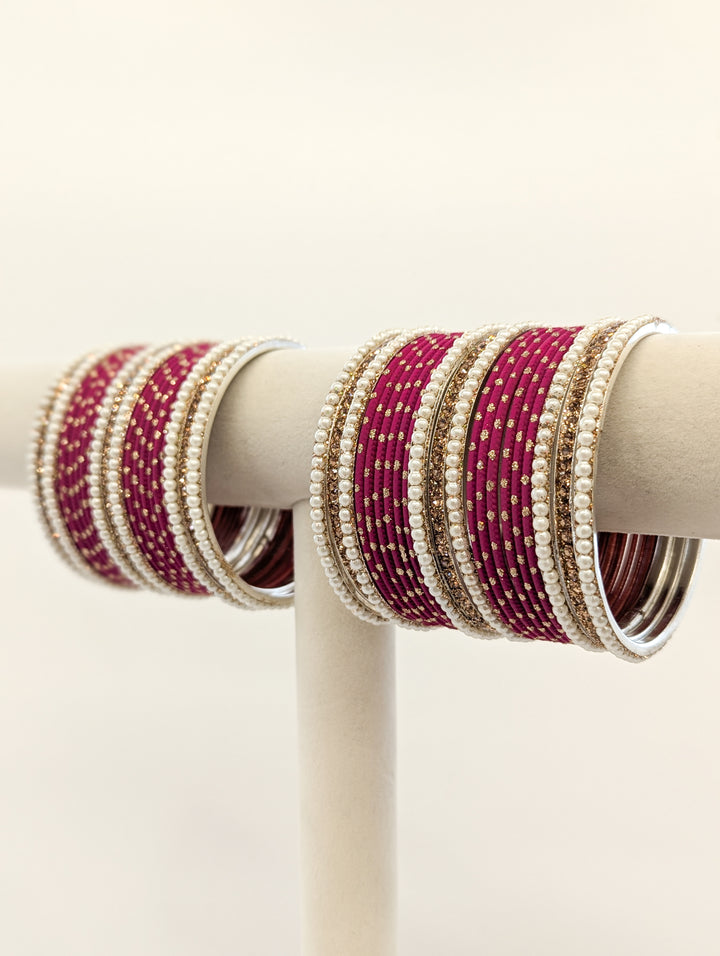 Trisha Stones Bangles  - 2 HAND SET