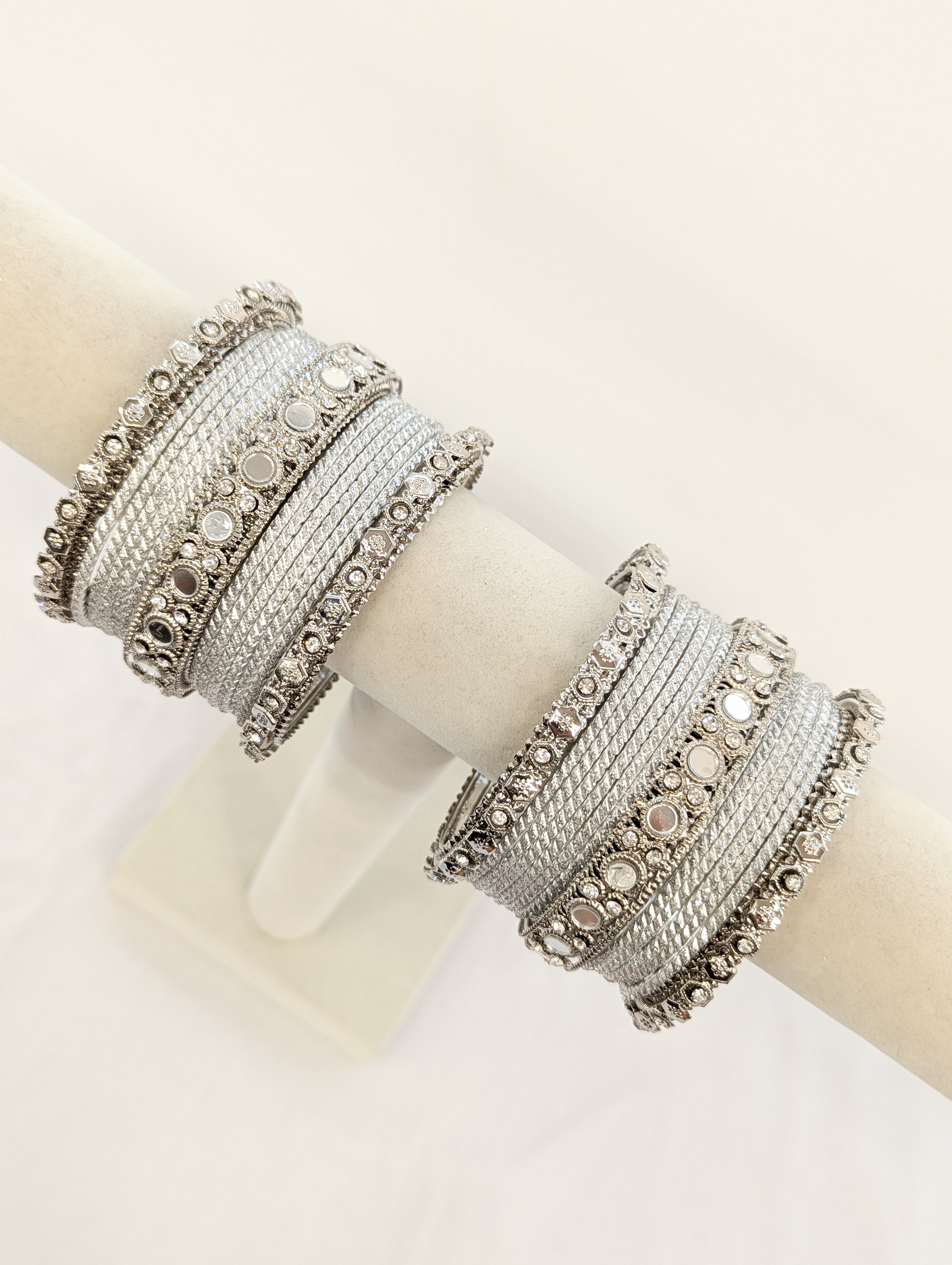 Alina Stones Bangles - 2 HAND SET – Rang Dil