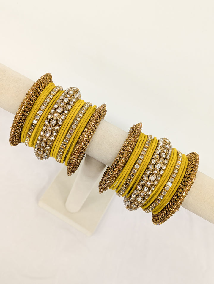 Gayatri Stones Bangles  - 2 HAND SET