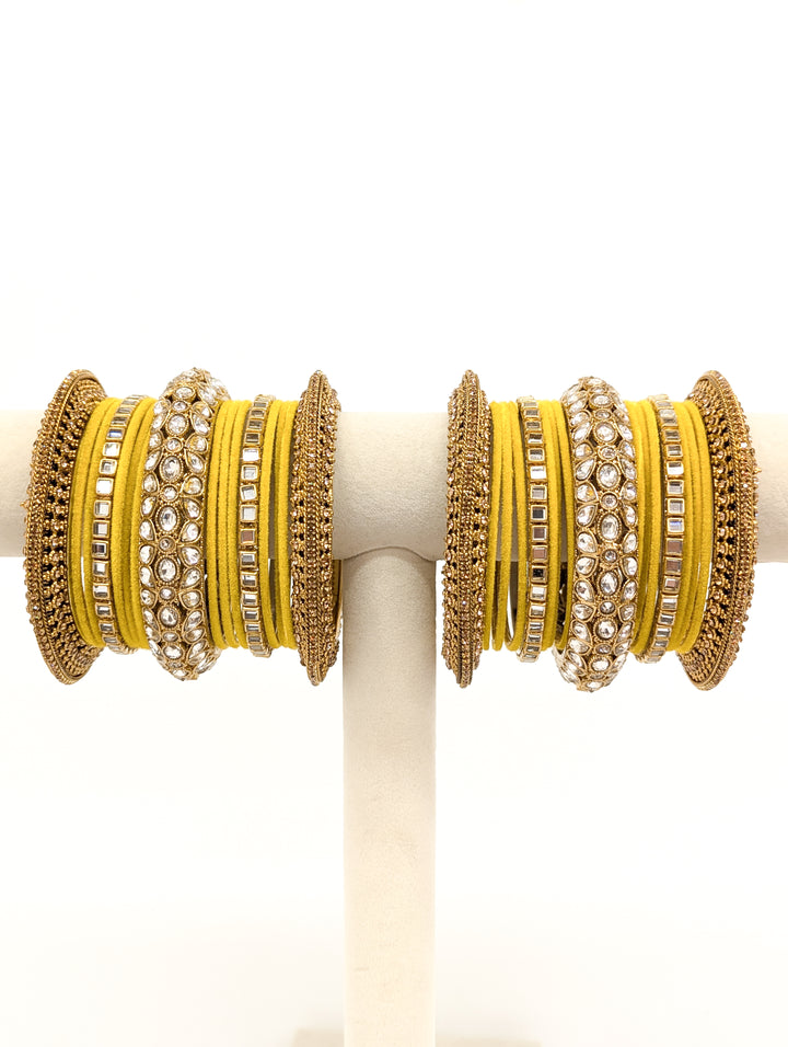 Gayatri Stones Bangles  - 2 HAND SET