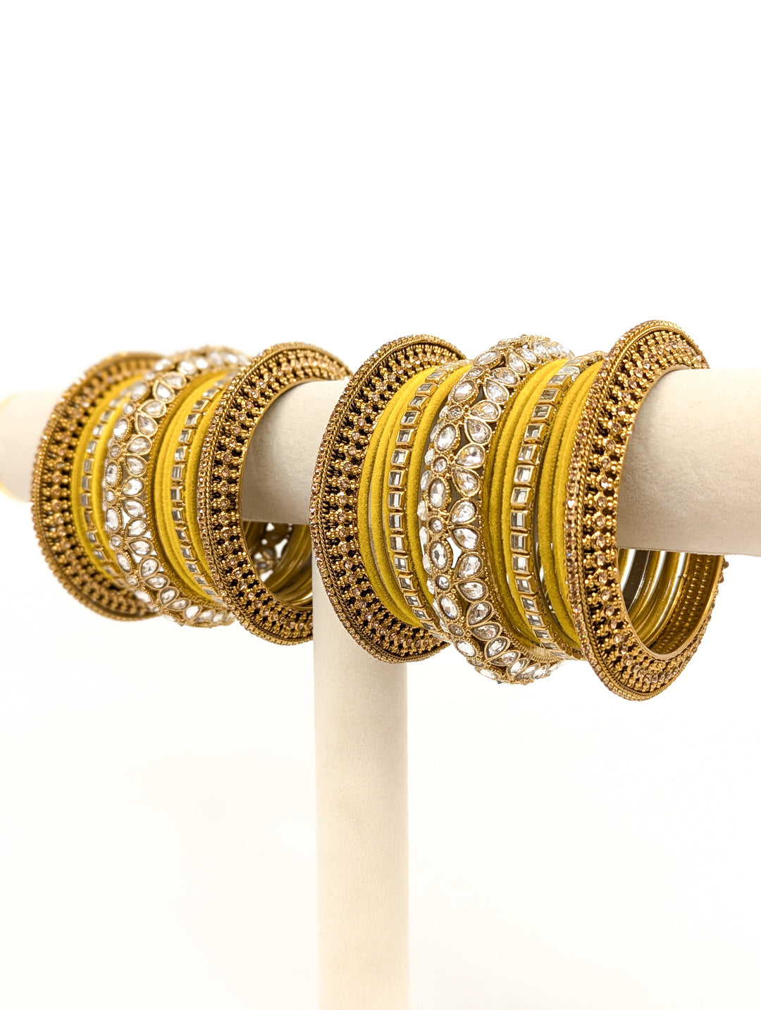 Gayatri Stones Bangles  - 2 HAND SET