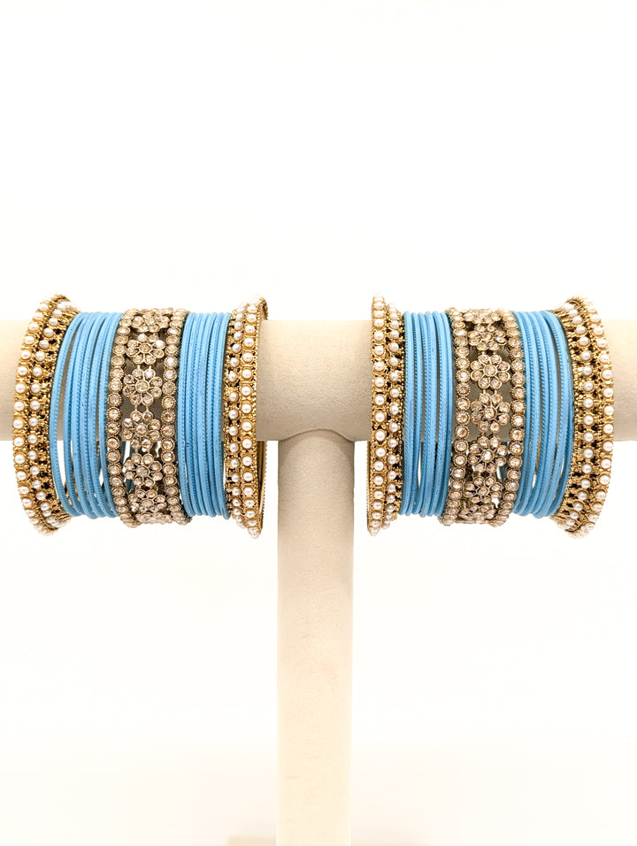 Nitya Stones Bangles  - 2 HAND SET