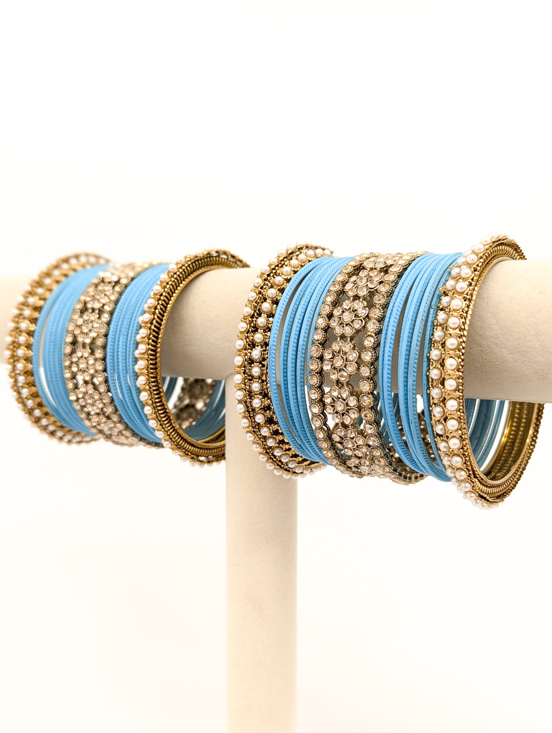 Nitya Stones Bangles  - 2 HAND SET