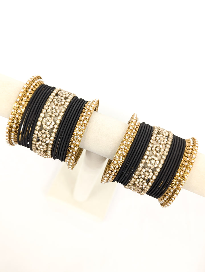 Ahana Stones Bangles  - 2 HAND SET