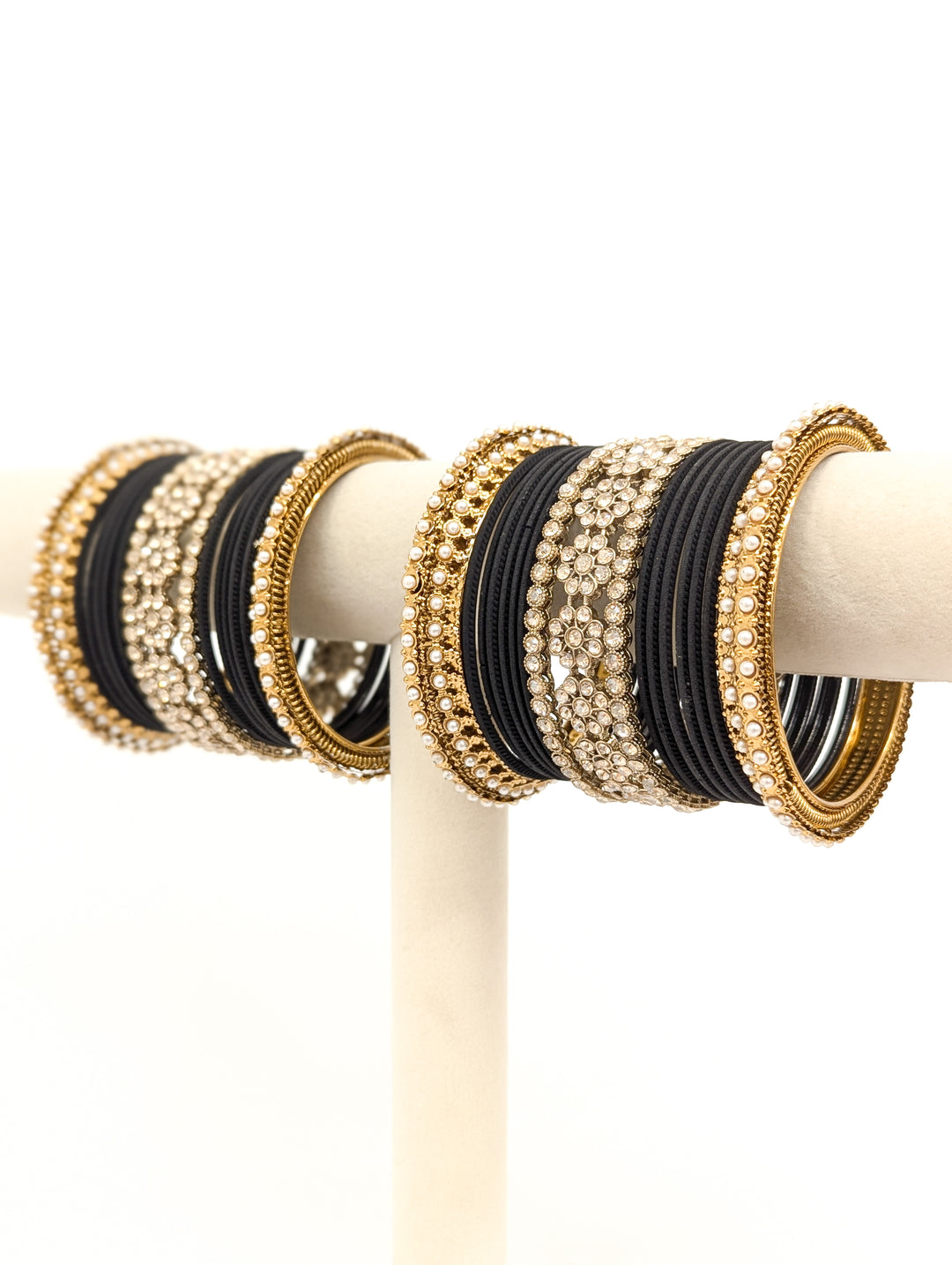 Ahana Stones Bangles  - 2 HAND SET