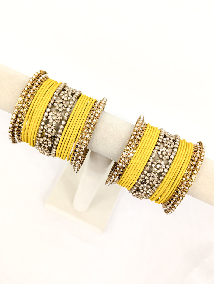 Mahika Stones Bangles  - 2 HAND SET