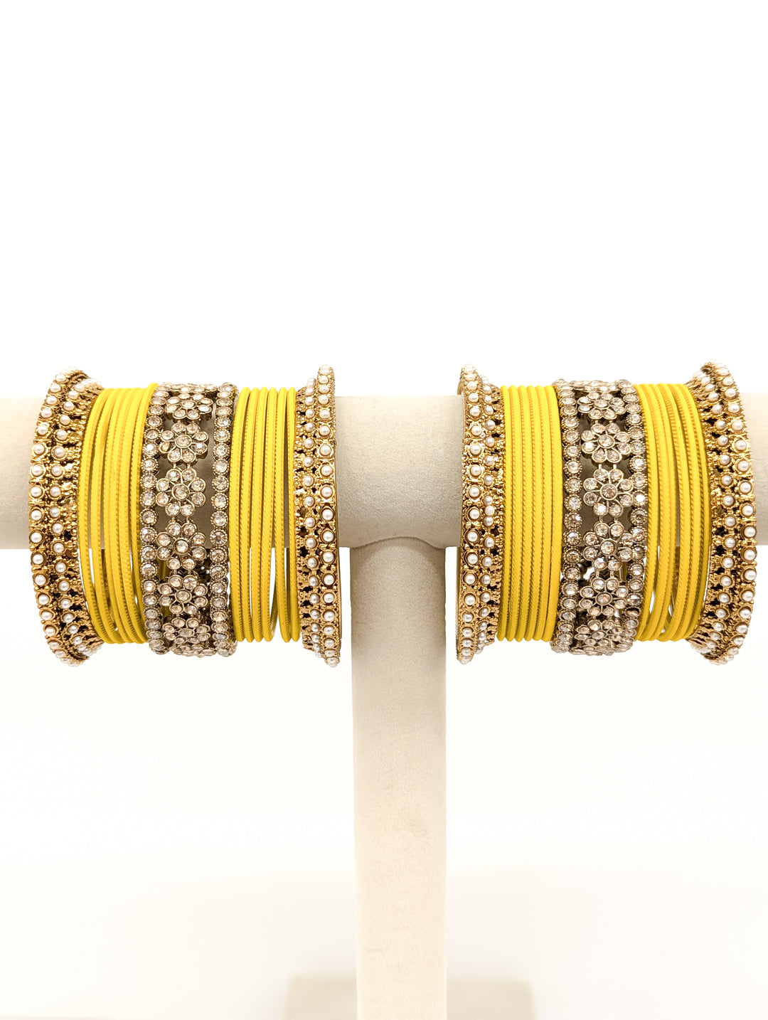 Mahika Stones Bangles  - 2 HAND SET