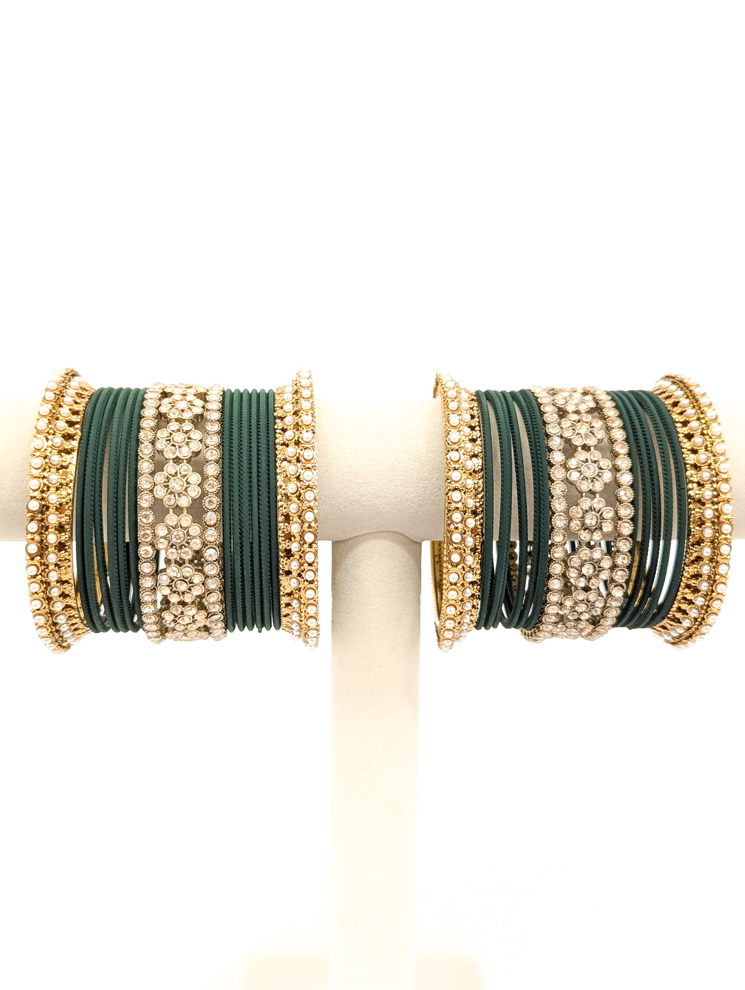 Lavanya Stones Bangles  - 2 HAND SET