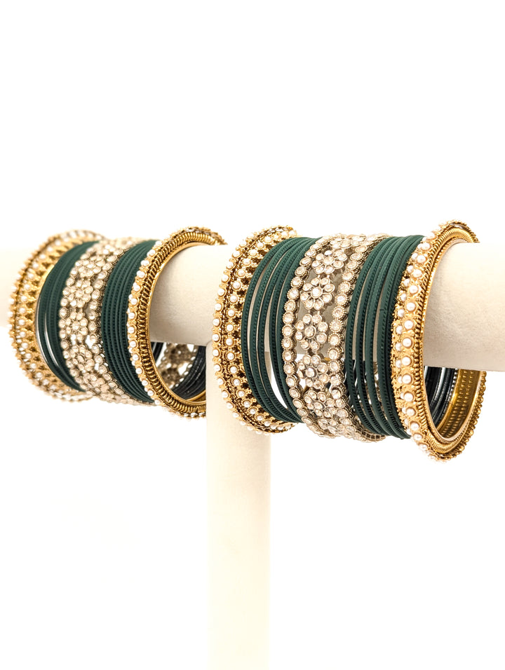 Lavanya Stones Bangles  - 2 HAND SET