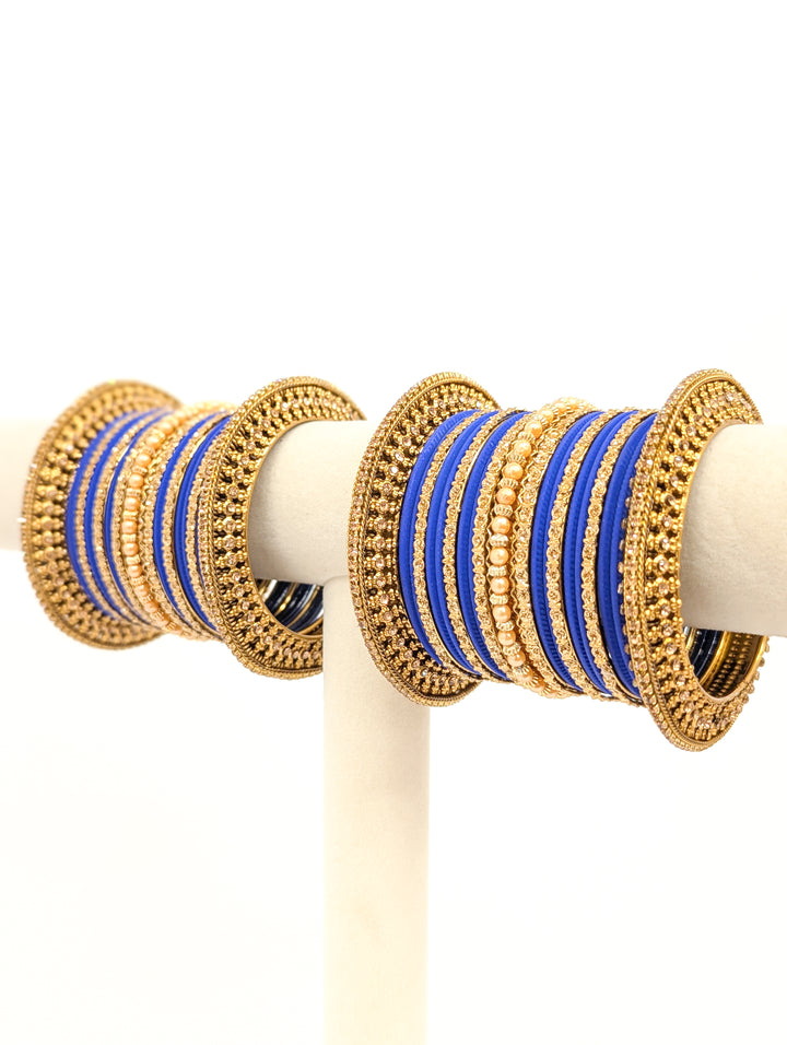 Pooja Stones Bangles  - 2 HAND SET