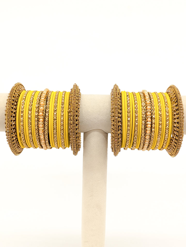 Chandni Stones Bangles  - 2 HAND SET