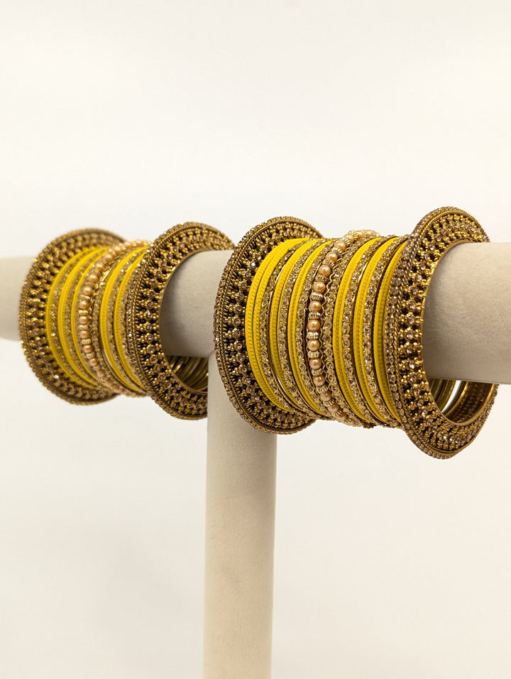 Chandni Stones Bangles  - 2 HAND SET