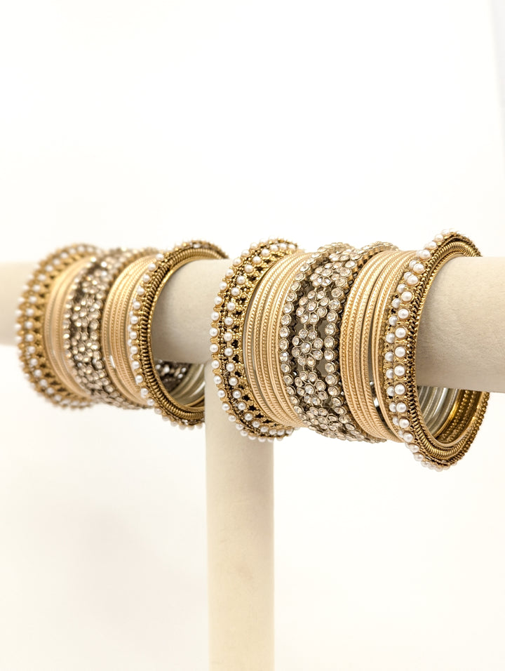 Varsha Stones Bangles  - 2 HAND SET