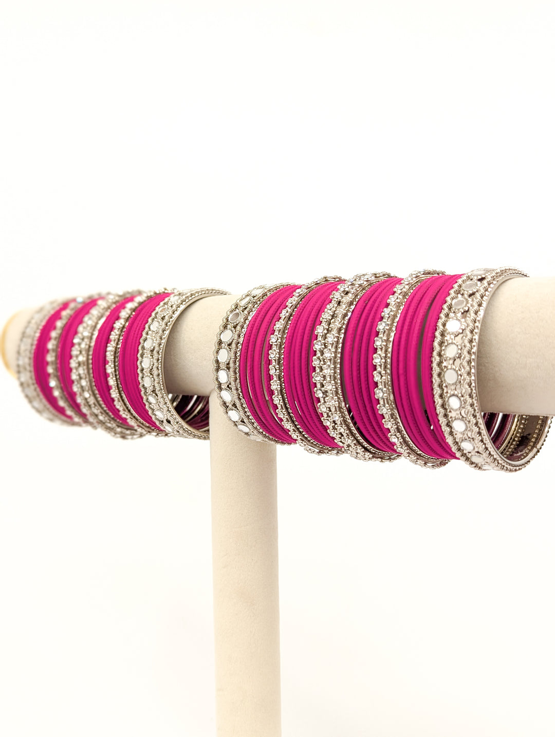 Meera Stones and Mirror Bangles  - 2 HAND SET