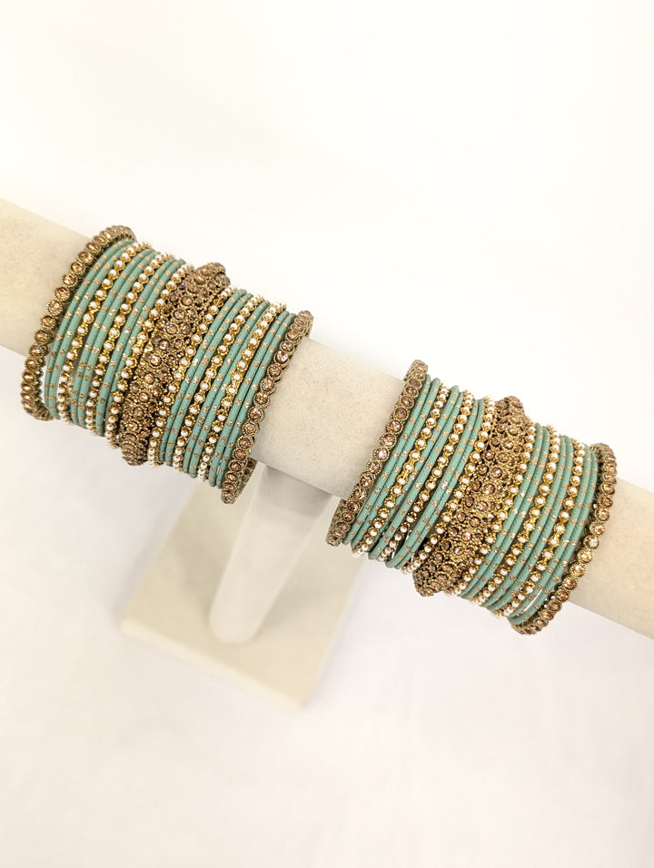 Shreya Stones Bangles  - 2 HAND SET