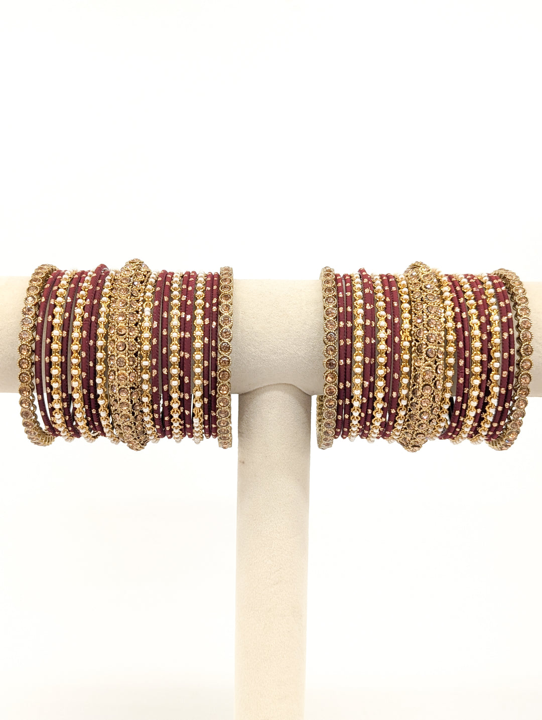 Aaradhya Stones Bangles  - 2 HAND SET