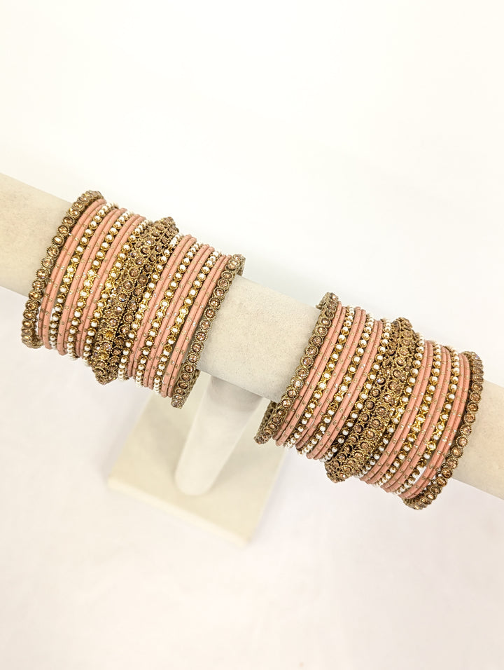 Aahna Stones Bangles  - 2 HAND SET