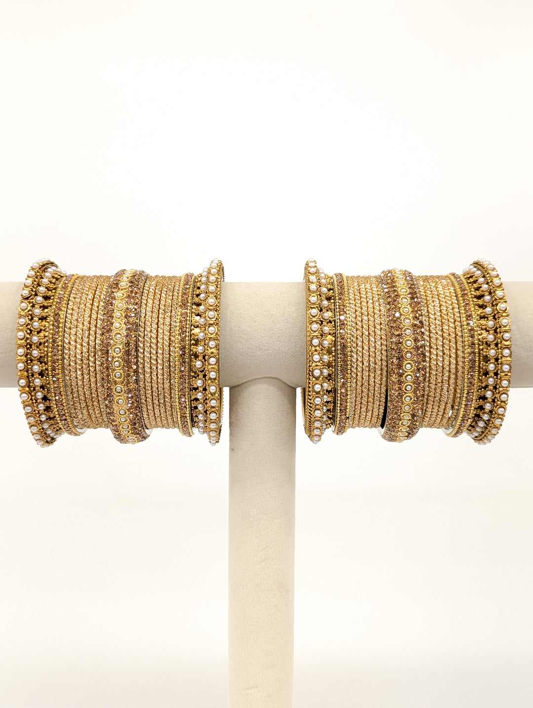 Elina Stones Bangles  - 2 HAND SET