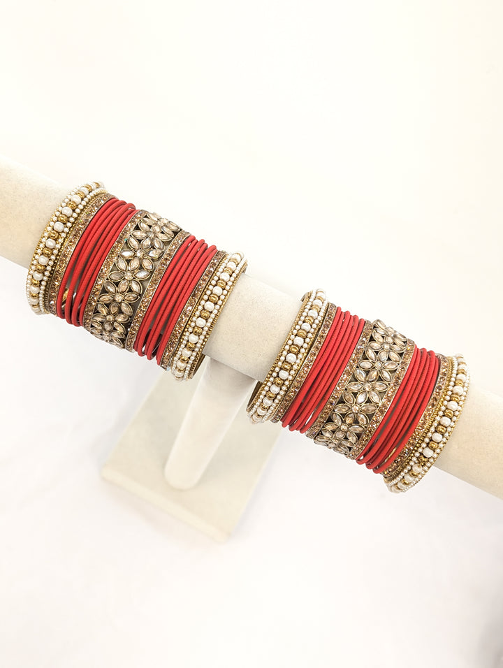 Rhea Stones Bangles  - 2 HAND SET