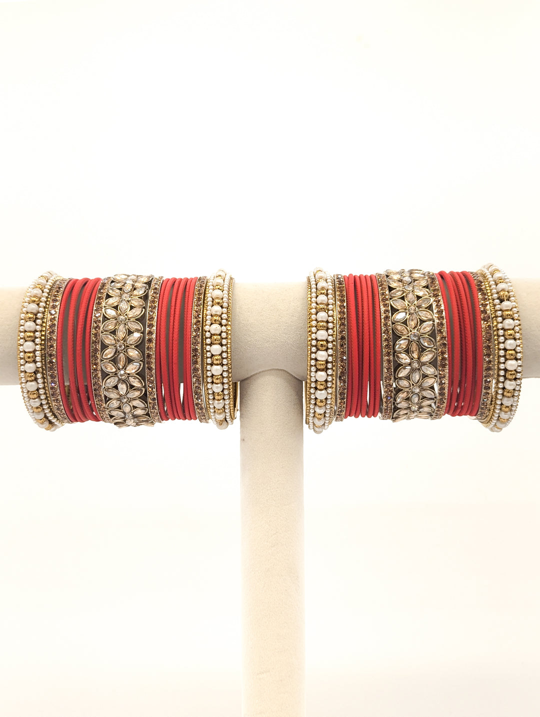 Rhea Stones Bangles  - 2 HAND SET