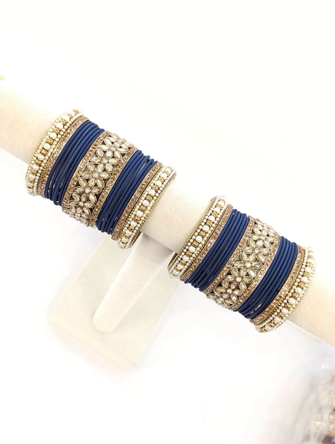 Naina Stones Bangles  - 2 HAND SET