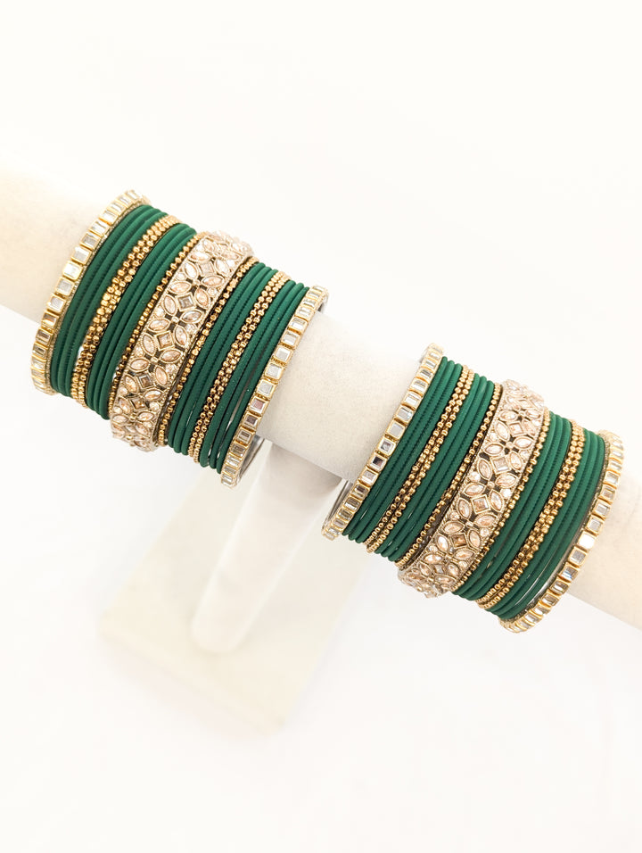 Deepika Stones Bangles  - 2 HAND SET