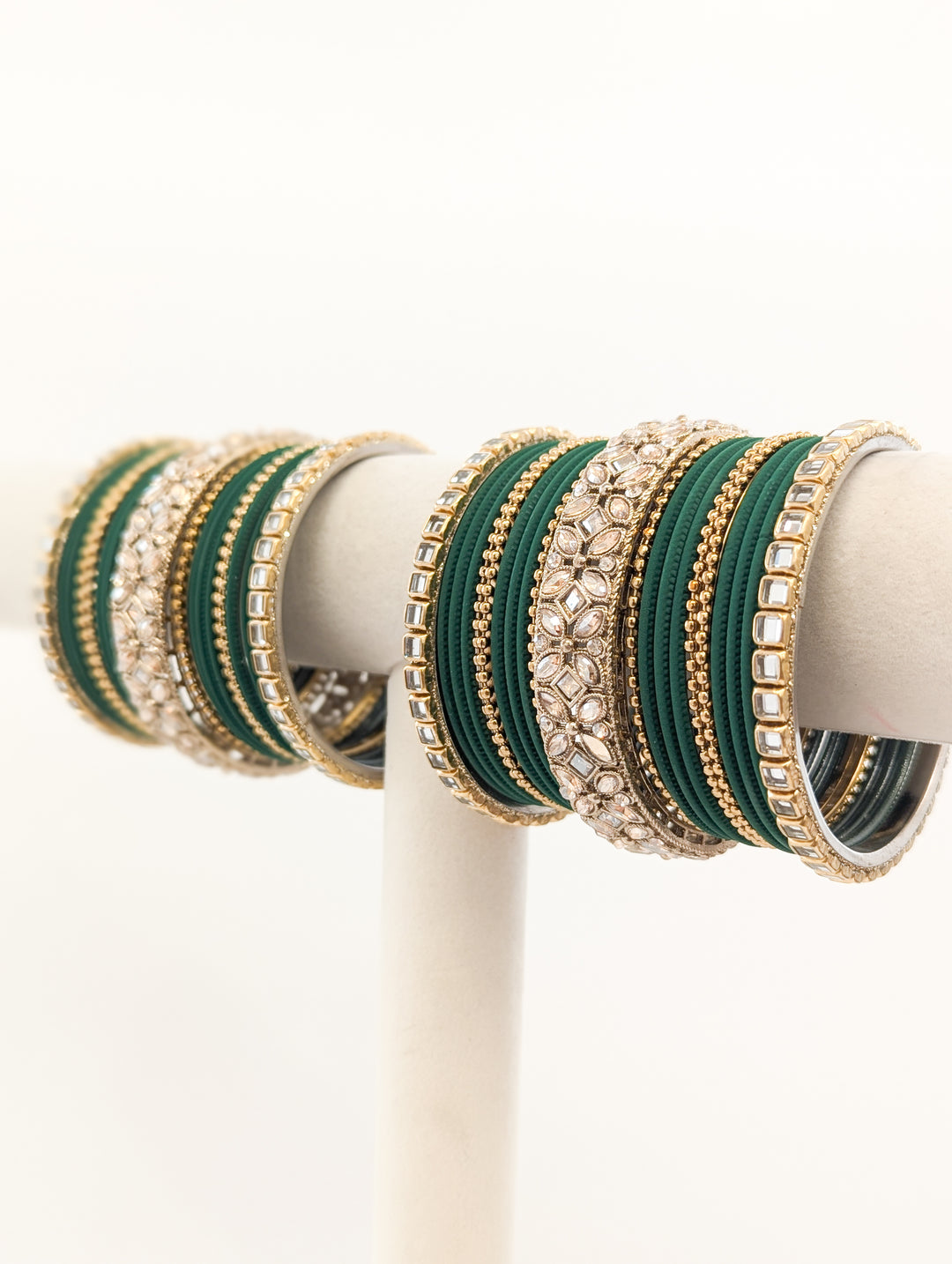 Deepika Stones Bangles  - 2 HAND SET