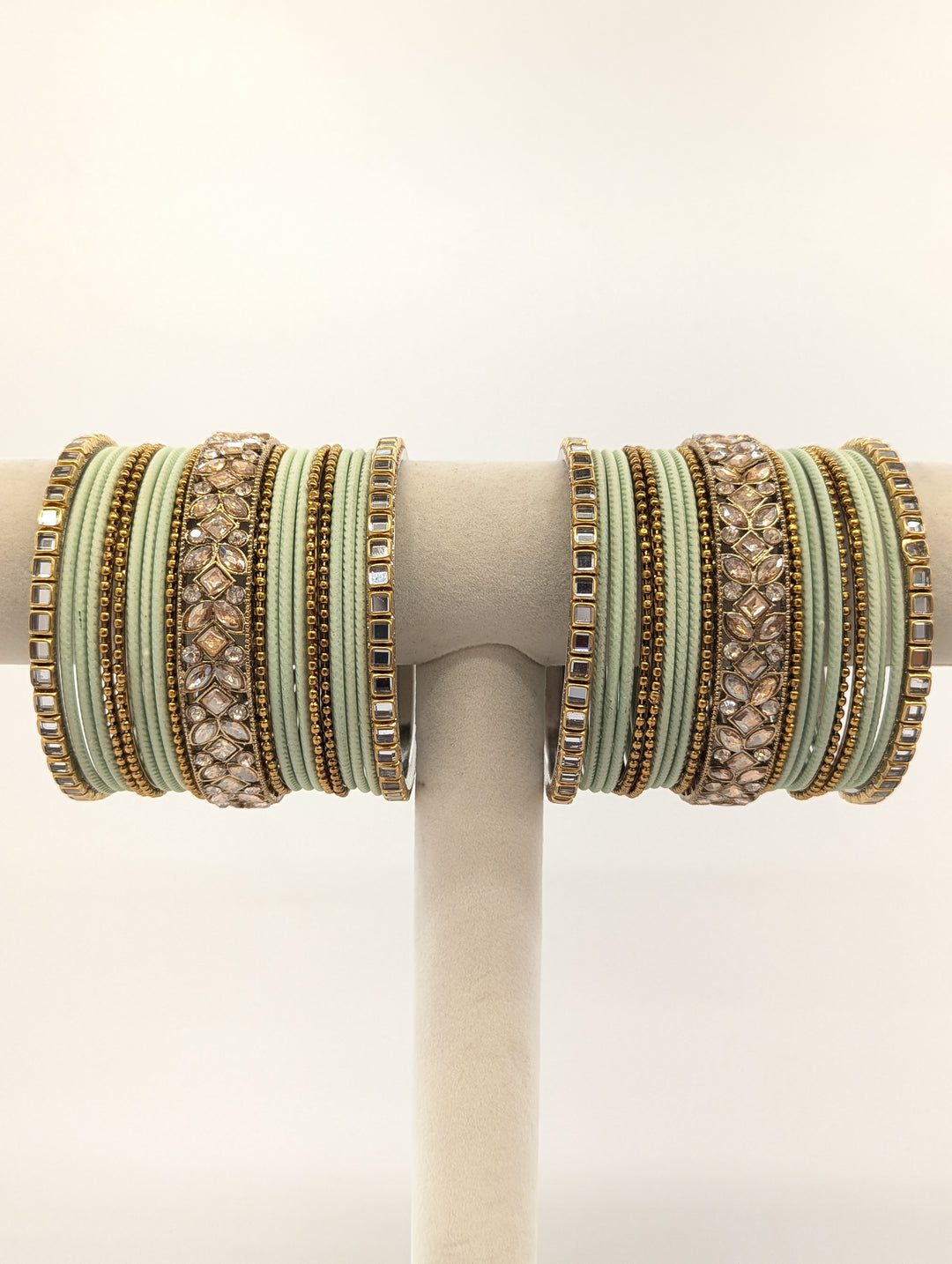 Priya Stones Bangles  - 2 HAND SET