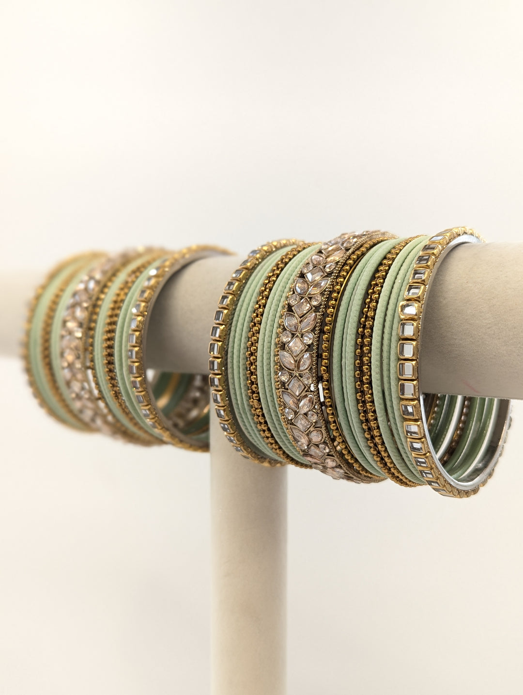 Priya Stones Bangles  - 2 HAND SET