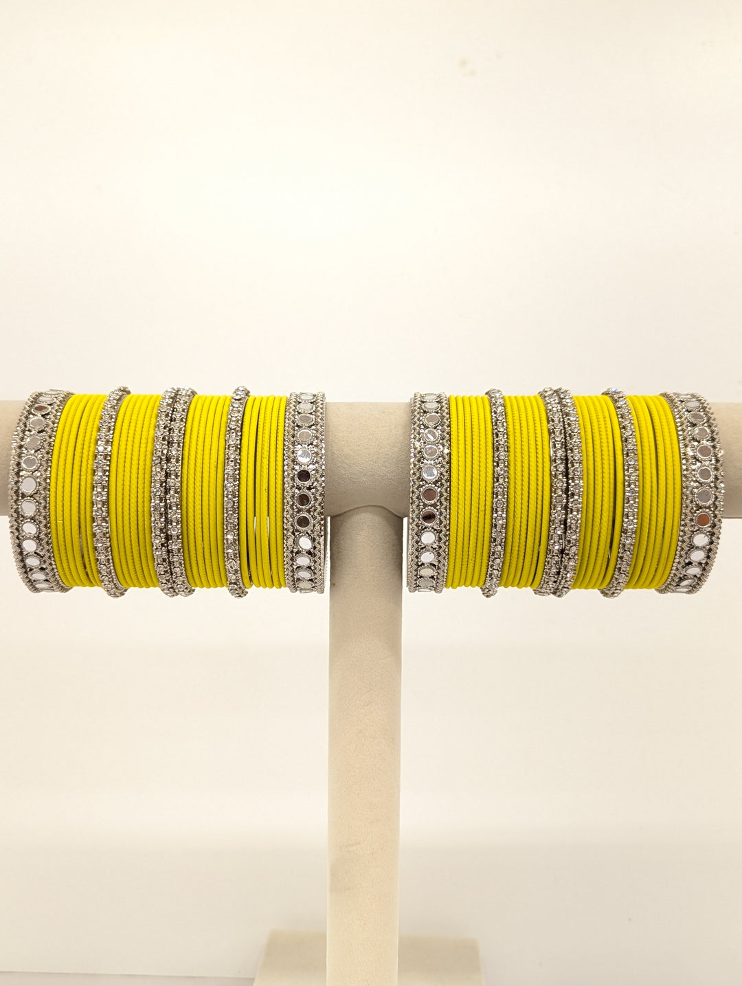 Tanvika Stones and Mirror Bangles  - 2 HAND SET