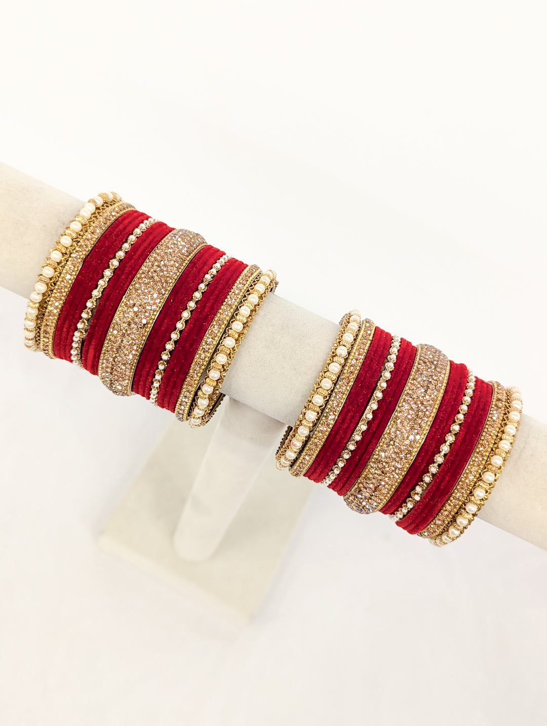 Anjali Stones Bangles  - 2 HAND SET