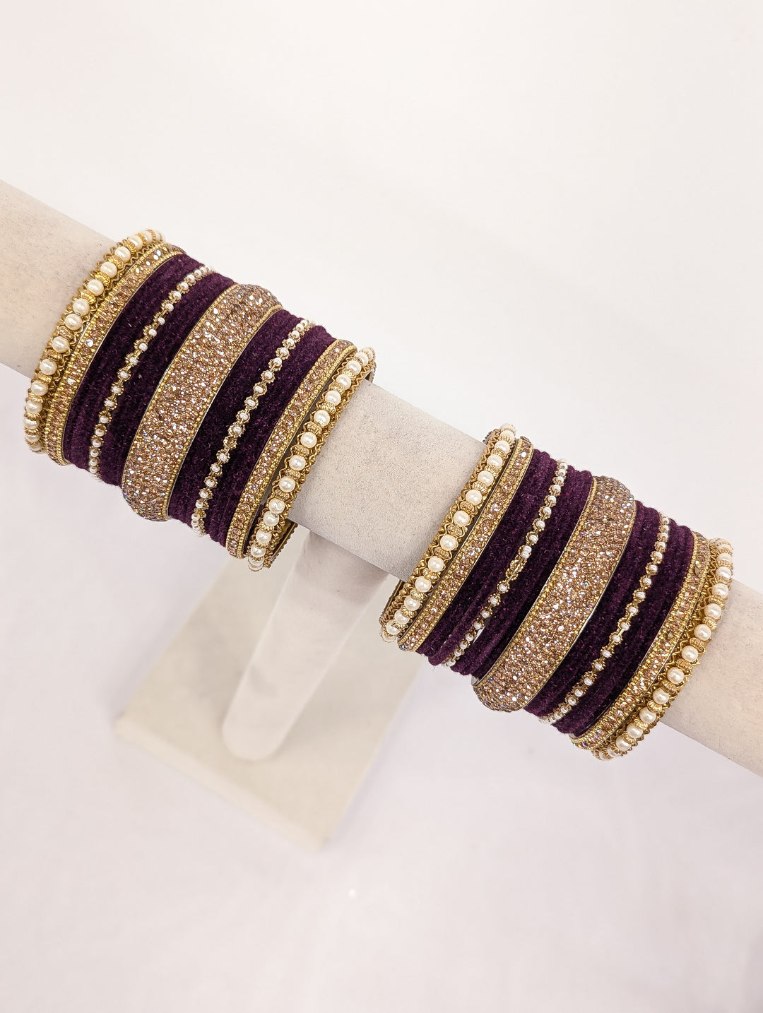 Anjali Stones Bangles  - 2 HAND SET