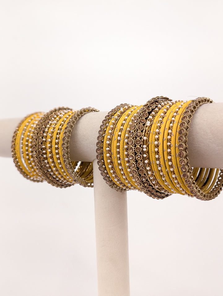 Advika Stones Bangles  - 2 HAND SET