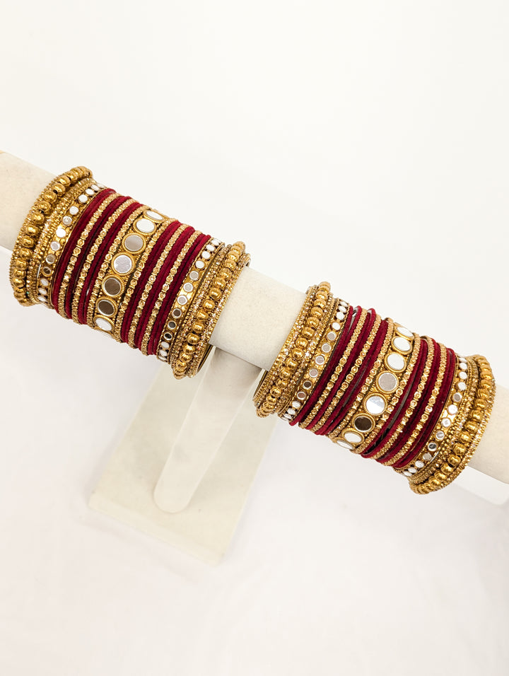 Rhea Mirror Bangles  - 2 HAND SET