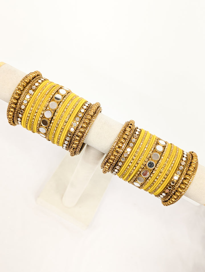 Radhika Mirror Bangles  - 2 HAND SET