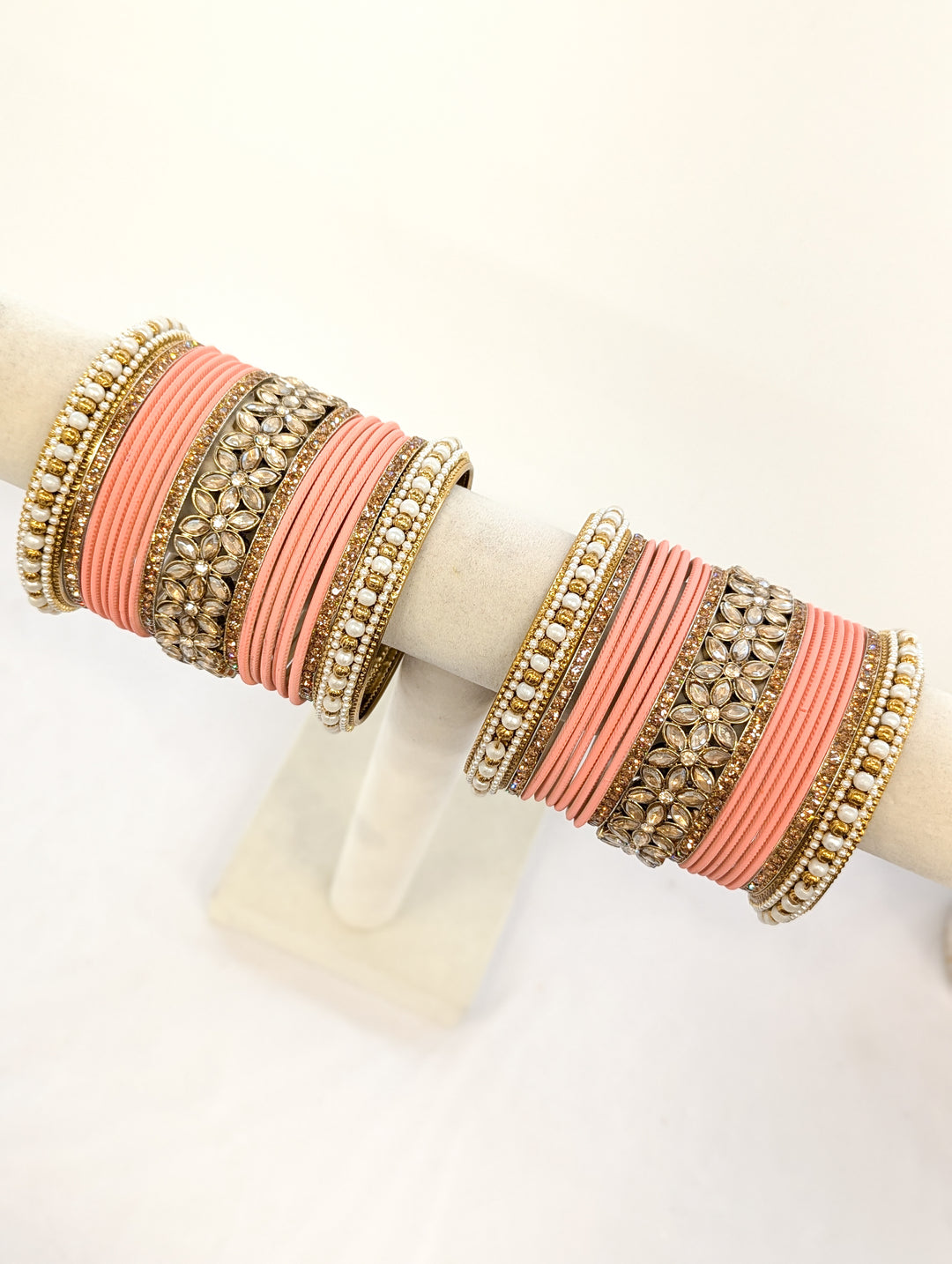 Naina Stones Bangles  - 2 HAND SET