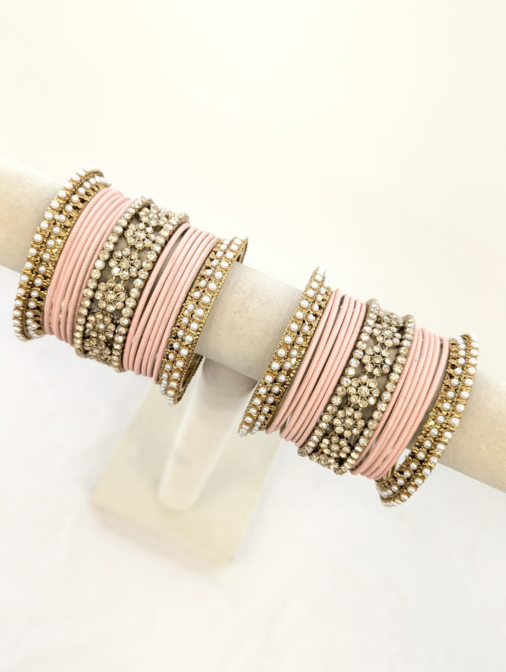 Riya Stones Bangles  - 2 HAND SET