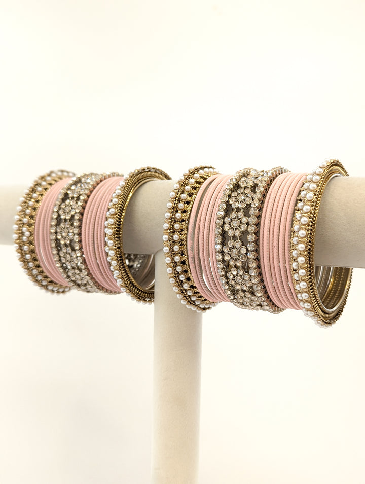 Riya Stones Bangles  - 2 HAND SET