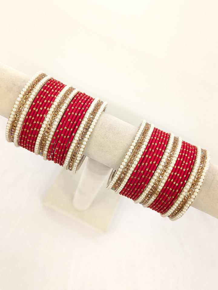 Divya Stones Bangles  - 2 HAND SET