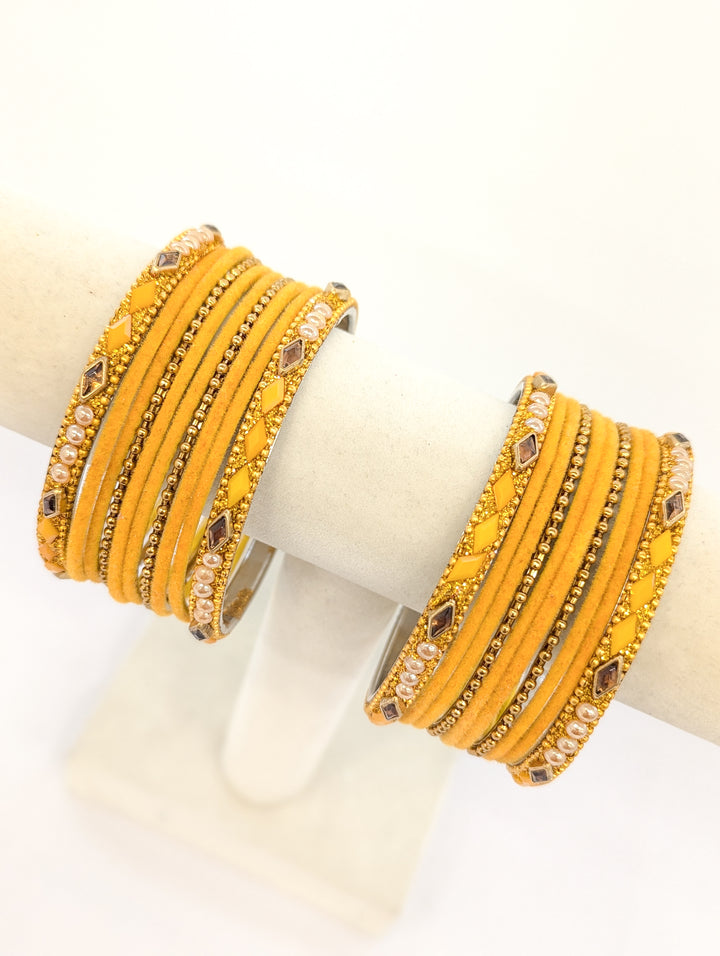 Janhvi Valvet Bangles  - 2 HAND SET