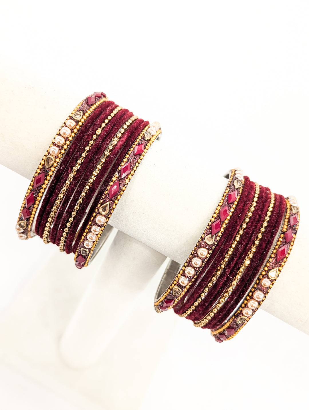 Janhvi Valvet Bangles  - 2 HAND SET