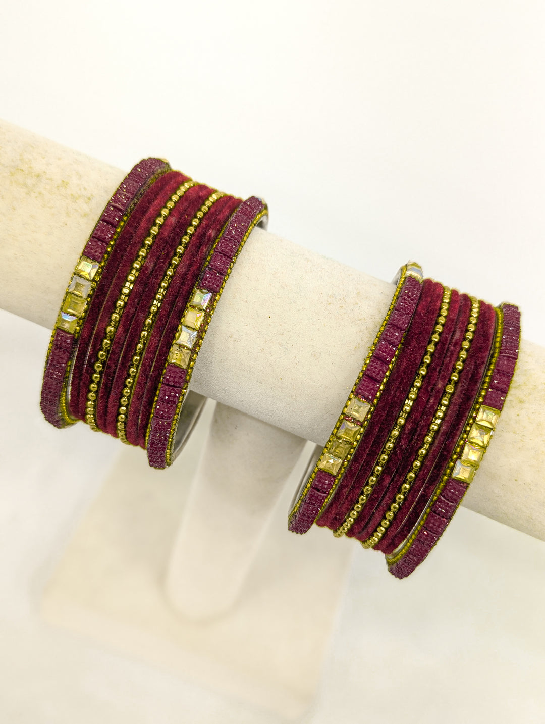 Valvet Bangles  - 2 HAND SET