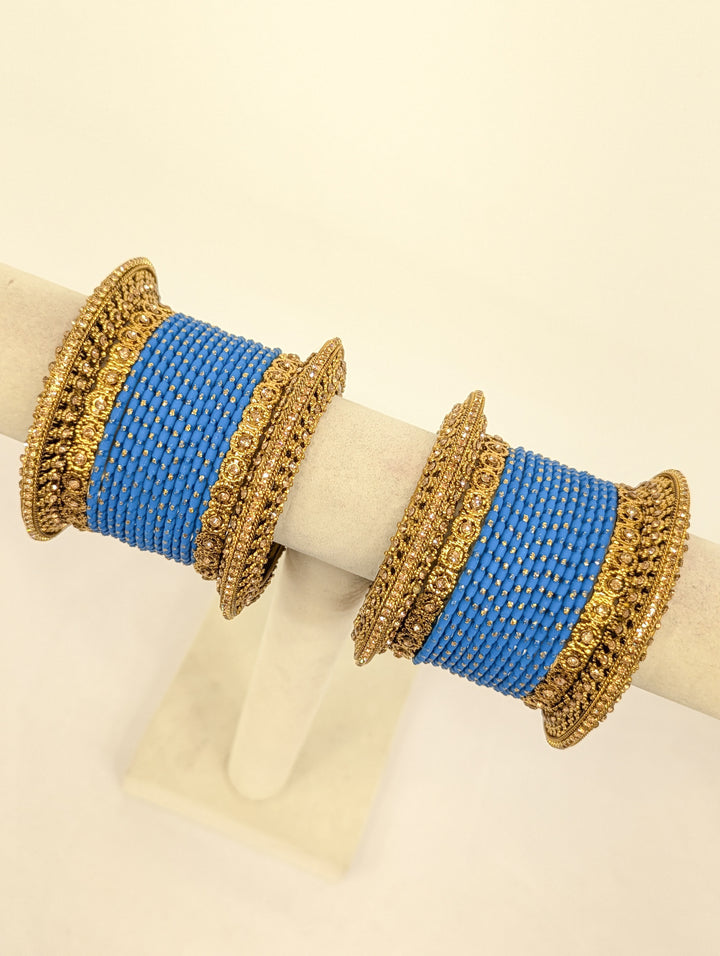 Navya Stones Bangles  - 2 HAND SET