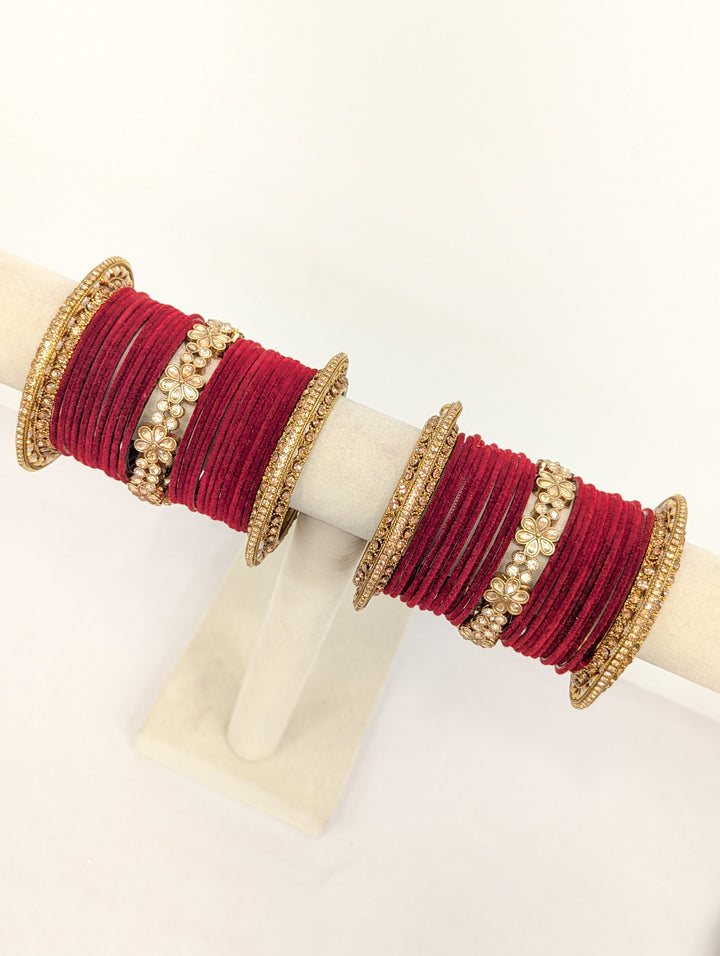 Samaira Stones Bangles  - 2 HAND SET