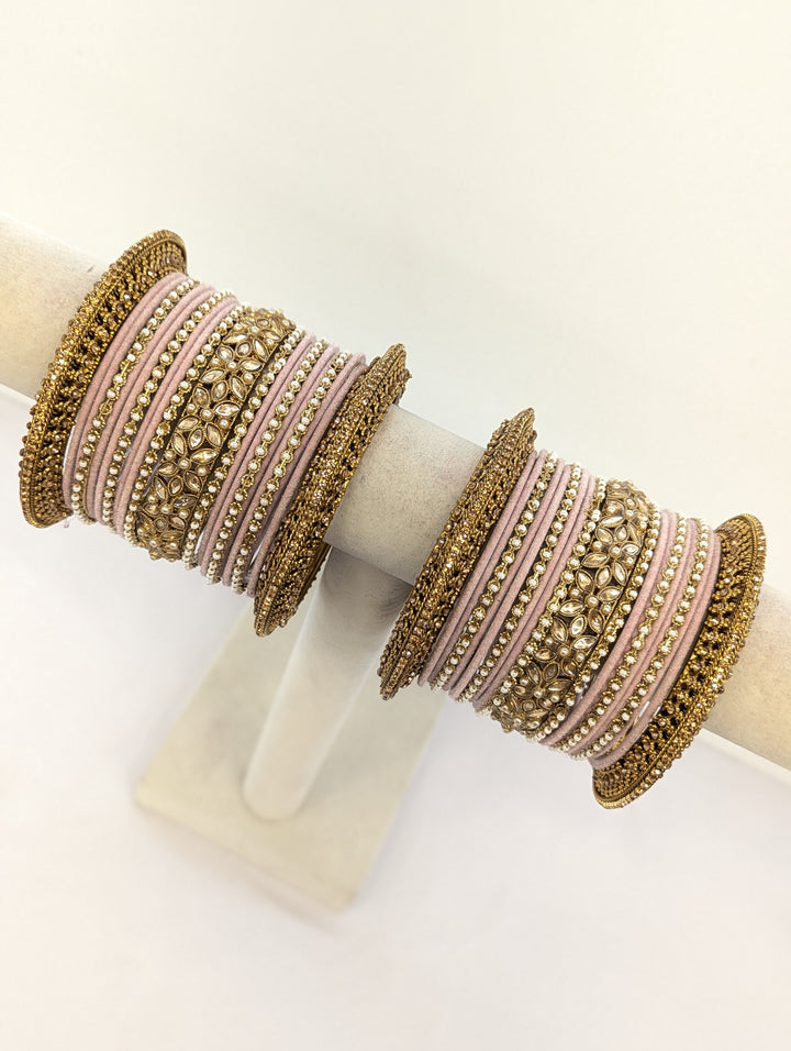 Suman Stones Bangles  - 2 HAND SET