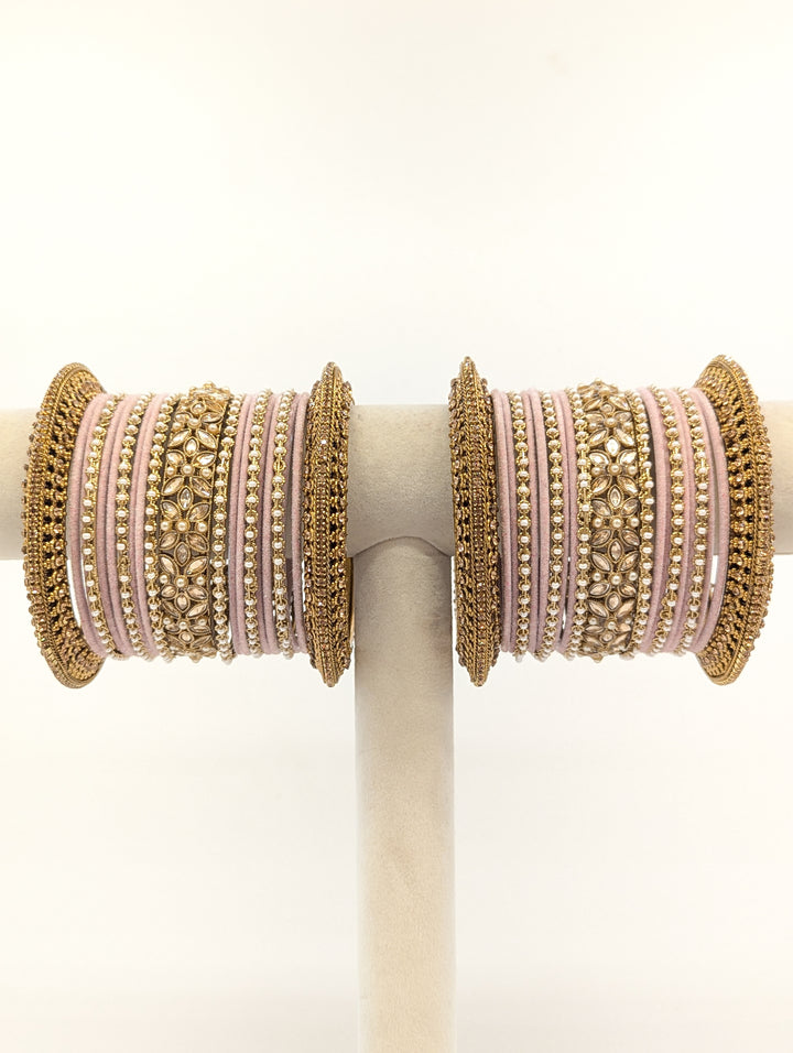 Suman Stones Bangles  - 2 HAND SET